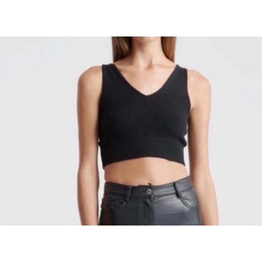 Quince Mongolian Cashmere Cropped Tank XS